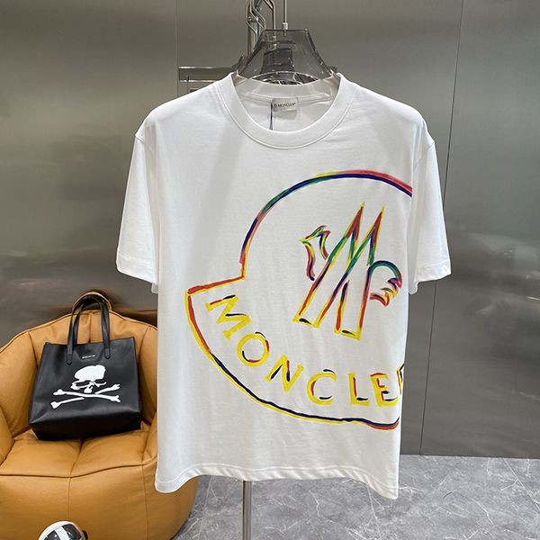 注目度抜群！モンクレール ロゴ Tシャツ 偽物 男女兼用 mom98285